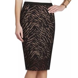 BCBGMAXAZRIA Women's Black Irisa Pencil Skirt